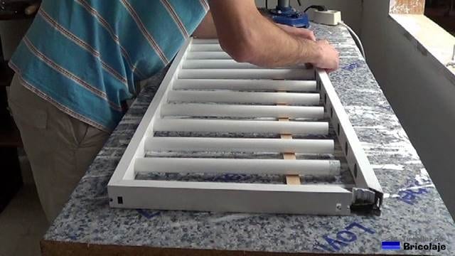 armando toda la estructura para formar la reja