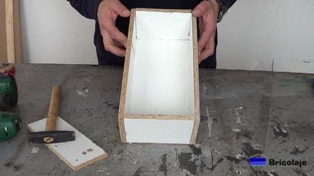 parte del organizador de discos terminado