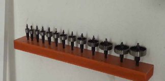 Cómo hacer un organizador para brocas de corona hss