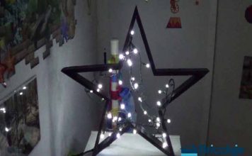 Cómo hacer una estrella de navidad con palet y luces cómo hacer una estrella con palet y luces