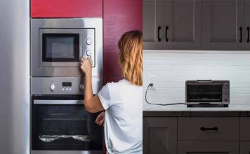 cómo encastrar un microondas