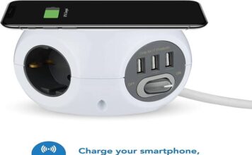 Regleta cargador usb: El Mini Cubo 3 en 1 regleta cargador usb