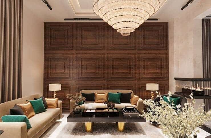 Salon renovado con textiles cojines de lino y manta de punto estilo nordico sin obras